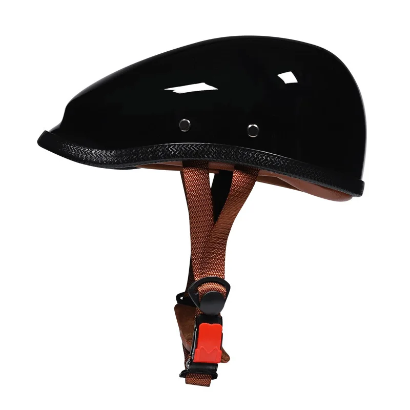 Orz Retro Beret Bucket Helmet Water Bucket Half Helmet Bandit Japanese Style Non Motorcycle Internet Celebrity ABS Material