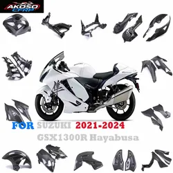 For SUZUKI GSX1300R Hayabusa 2021-2024 Motorcycle Fuel Tank Protector Fender Carbon Fiber Frame Fairing Side Panels Accessories
