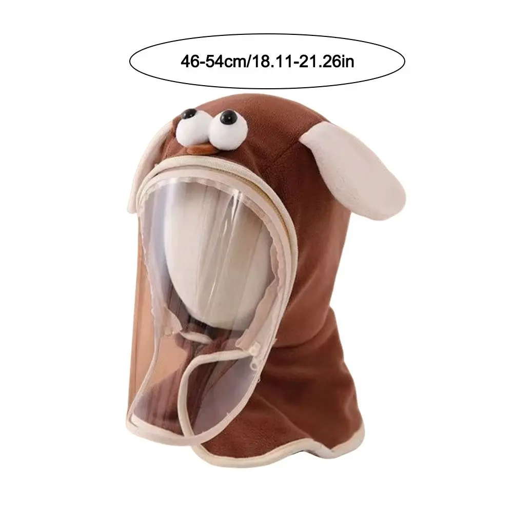 Unisex Cartoon Winter Hat Windproof Adjustable Baby Hat Cold Protection Detachable Face Mask