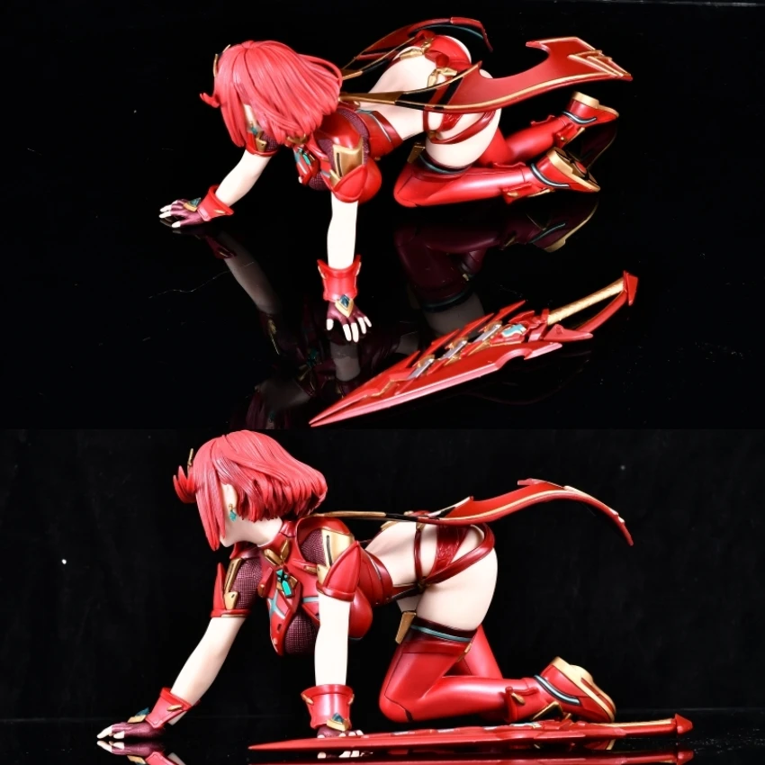 33 سنتيمتر Xenoblade سجلات 2 Pyra و Mythra لعبة فتاة الشكل البلاستيكية عمل أنيمي نموذج اللعب جمع دمى الكبار هدية الكريسماس