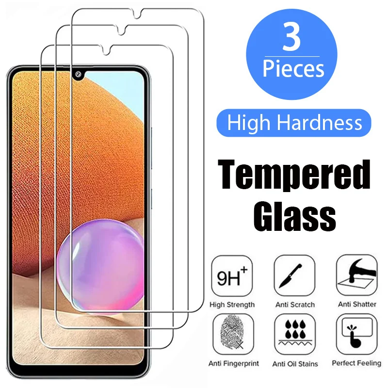 

3PCS Tempered Glass for Samsung A54 A34 A24 A13 A14 A04 A04S A04E Screen Protector For Galaxy A53 A33 A73 A23 A52 A52S 5G Glass