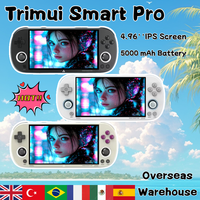 Trimui Smart Pro Handheld Game Consoles  4.96'' IPS Screen RGB Lighting Linux System Joystick Smart Pro Retro Consoles Men Gifts
