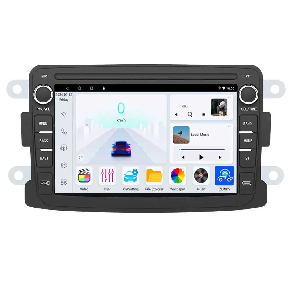 

STLFQireless Carplay Android Auto Android 13 4+64G for Renault Dacia Sandero Duster Captur Car Stereo Radio GPS WIFI BT
