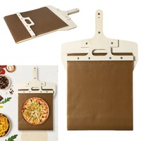 Sliding Pizza Peel Pizza Sliding Spatula Non-stick Wooden Pizza Spatula Paddle Multifunction with Handle Kitchen Tools