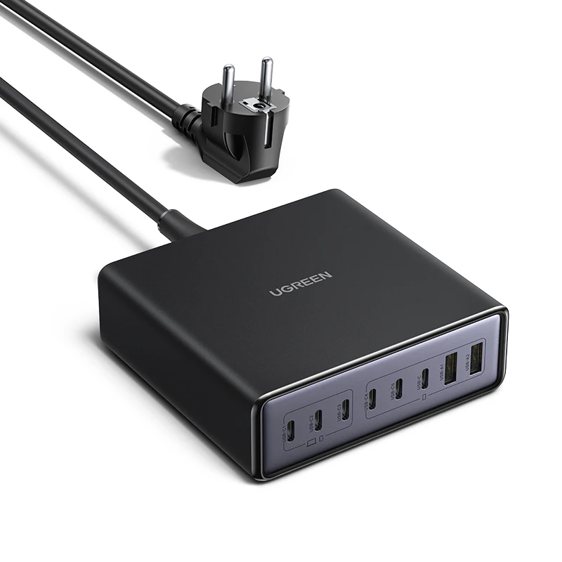 UGREEN 200W GaN Charger 8 in 1 Desktop Laptop Fast Charging Stand For iPhone 17 16 15 Pro Max Macboo