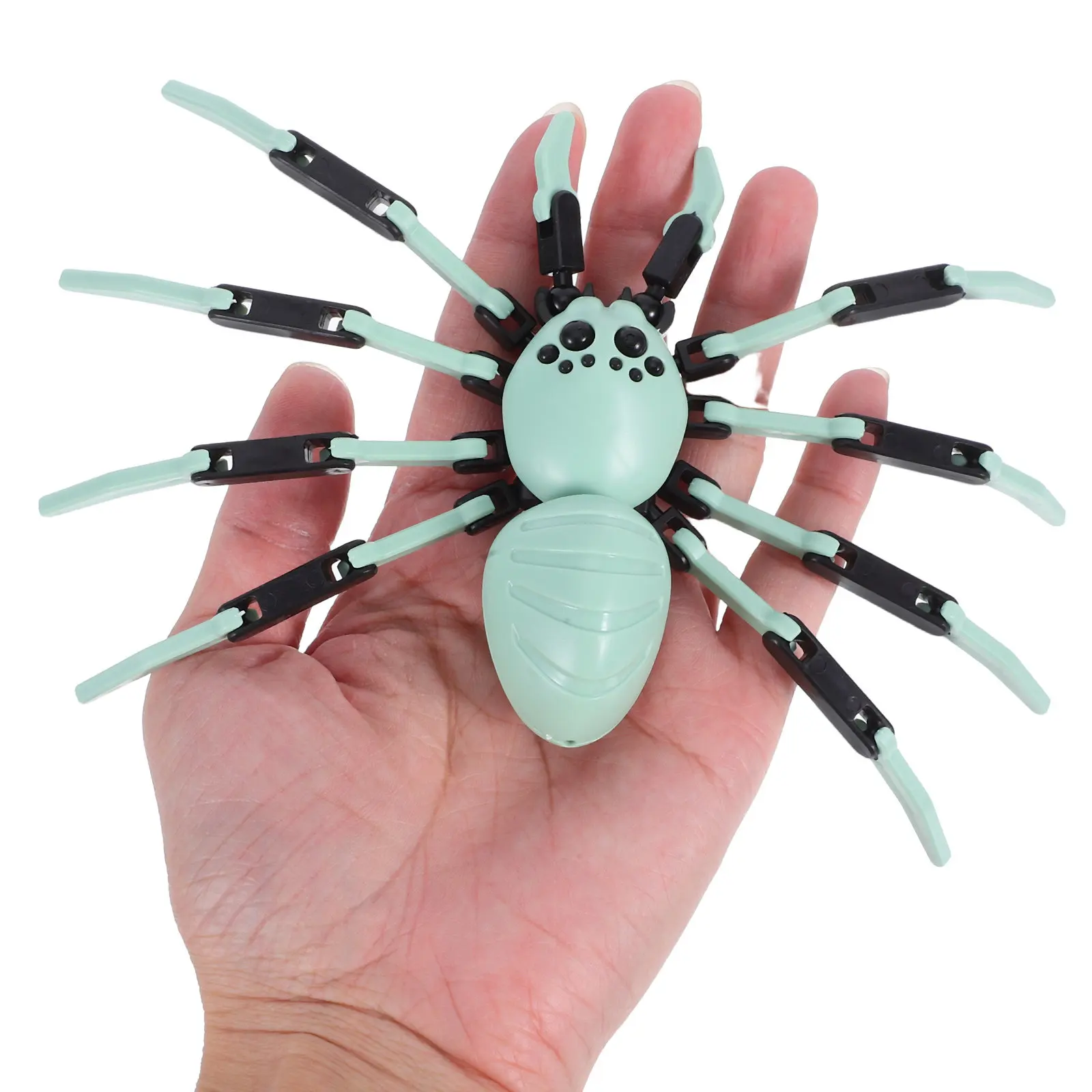 

8Pcs Spider Movable Joint Realistic Insect Halloween Prank Props Giant Flexible DIY Scary Action Set Decoration for Party