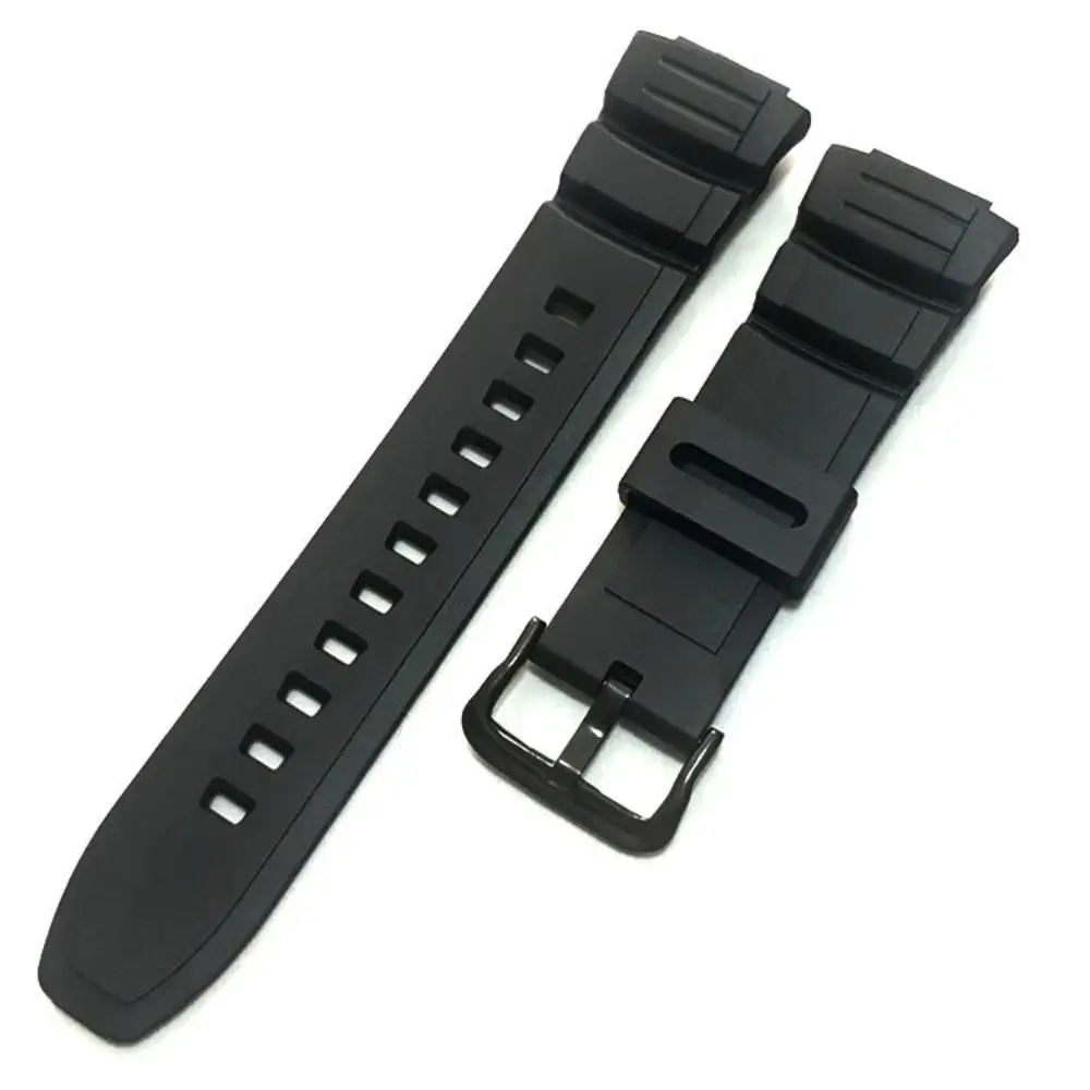 Sports Rubber Strap Men Women Pin Buckle Silicone Watch WristBand Soft Watchband for Casio MCW-110H 100 W-S220 HDD-S100 5434