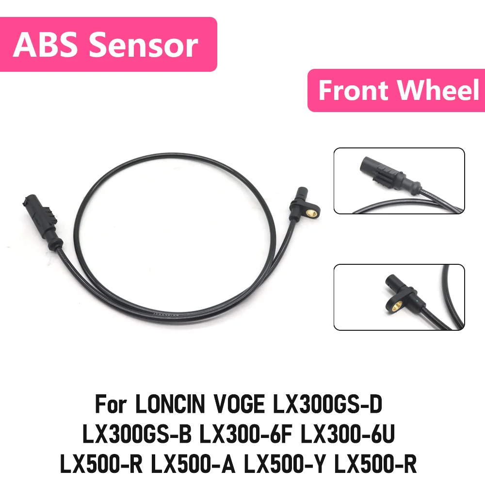 

For LONCIN VOGE LX300GS-D LX300GS-B LX300-6F LX300-6U LX500-R LX500-A Y Motorcycle Signal ABS Wheel Speed Sensor Wire Silicone