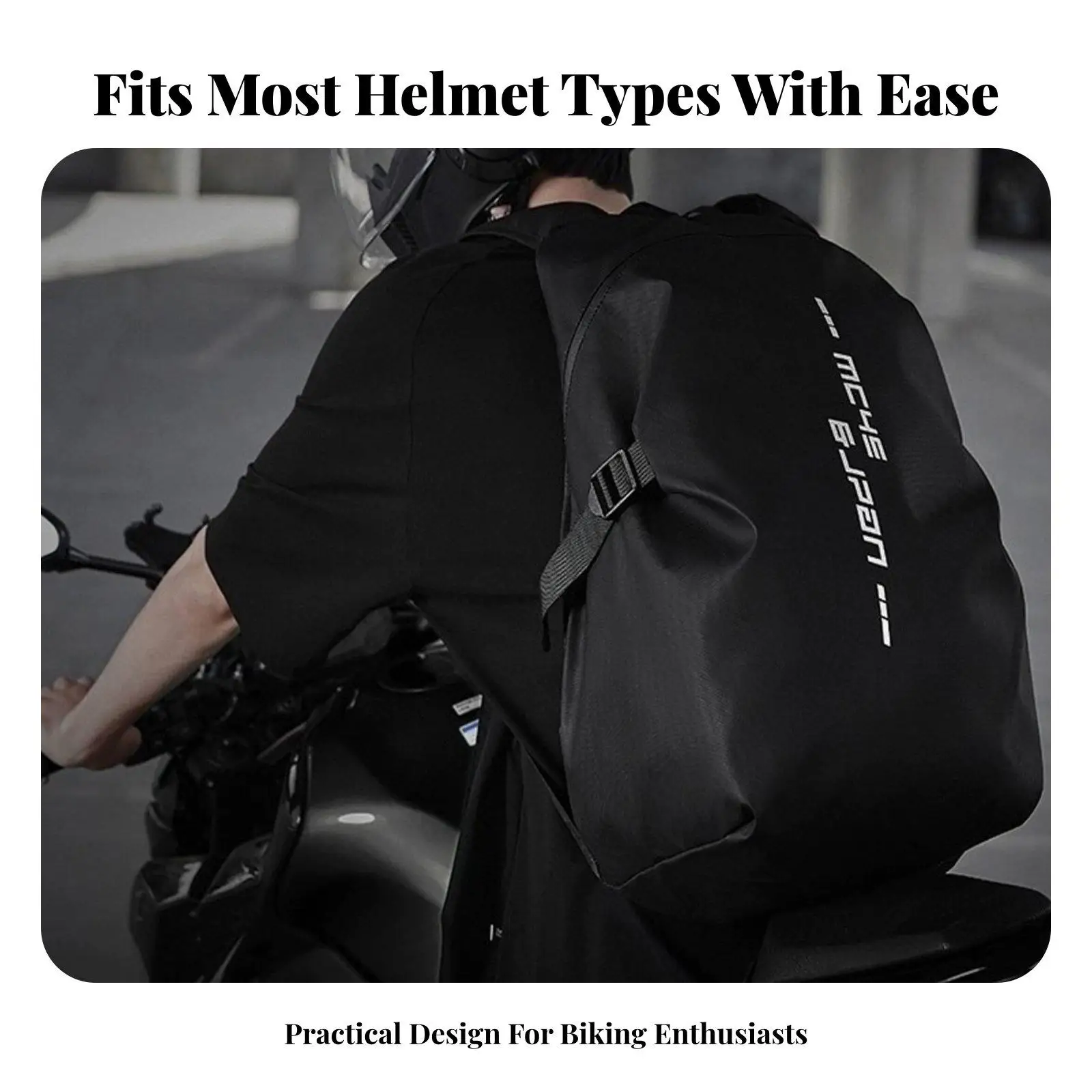 Picture 6: Motorcycle Backpack Reflective Large Capacity Waterproof Riding Rucksack for