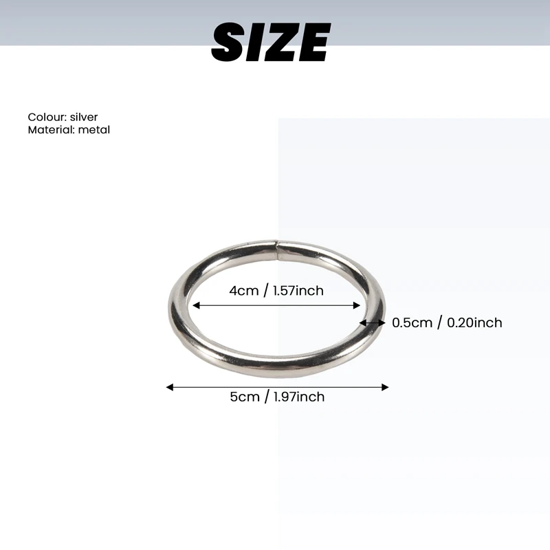 Metal Macrame Rings 2 Inch For Macrame Plant Hangers Macrame Kit 10 Pack Metal O Rings Buckle For Macrame Craft Ring