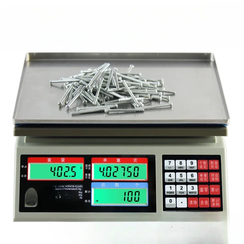 Electronic scale alh counting scale 30kg factory screw weighing and counting points 3kg table scale 15kg