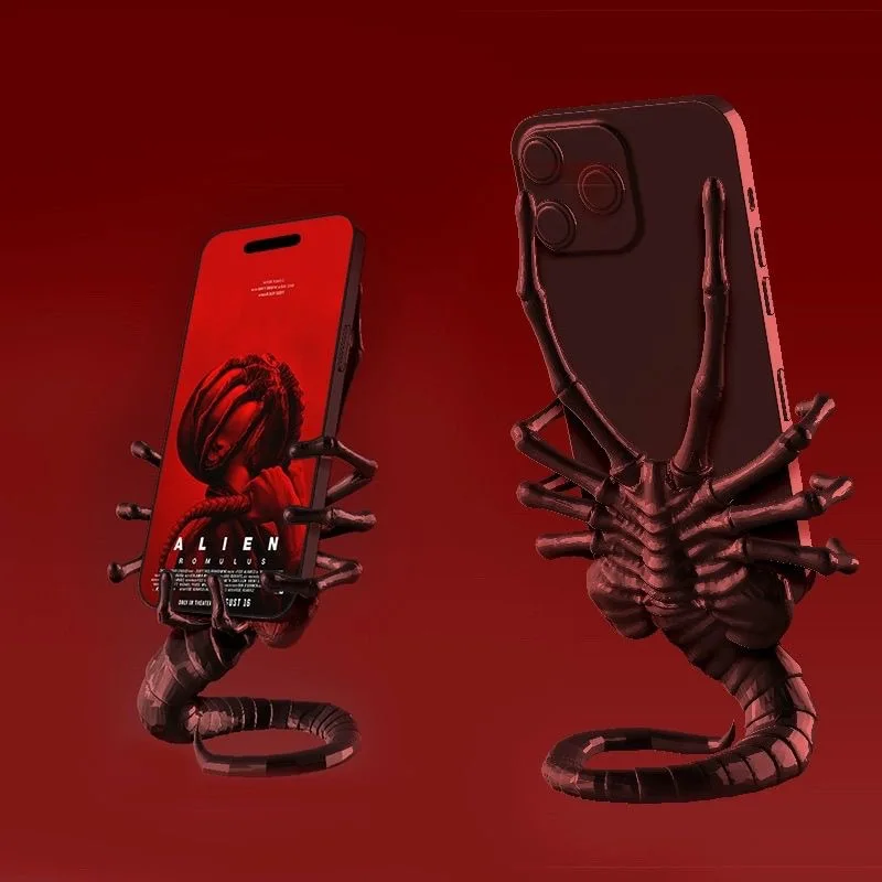 

3D printing face-holding worm mobile phone desktop stand