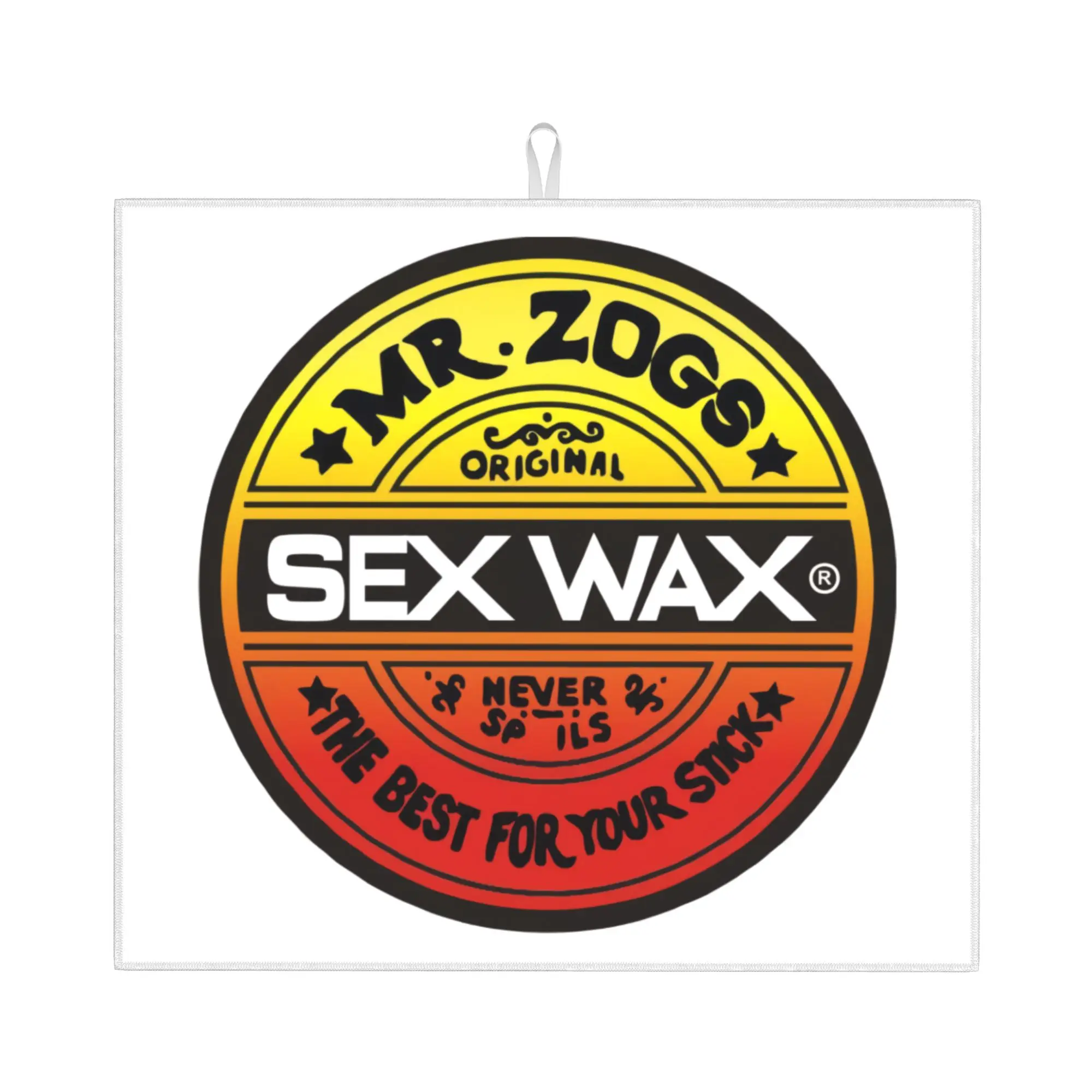 Mr Zogs Surfing Sex Wax Non‑Slip Waterproof Absorbent Barware Tableware Oil Proof Reusable  Bathroom Drying Mat For Kitchen