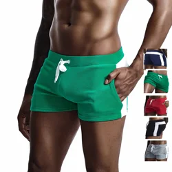 Seobean-Men's Velvet Sweat Shorts, Vintage Boxer, Gym Shorts, Male Panties, Thick, Pocket Jogger