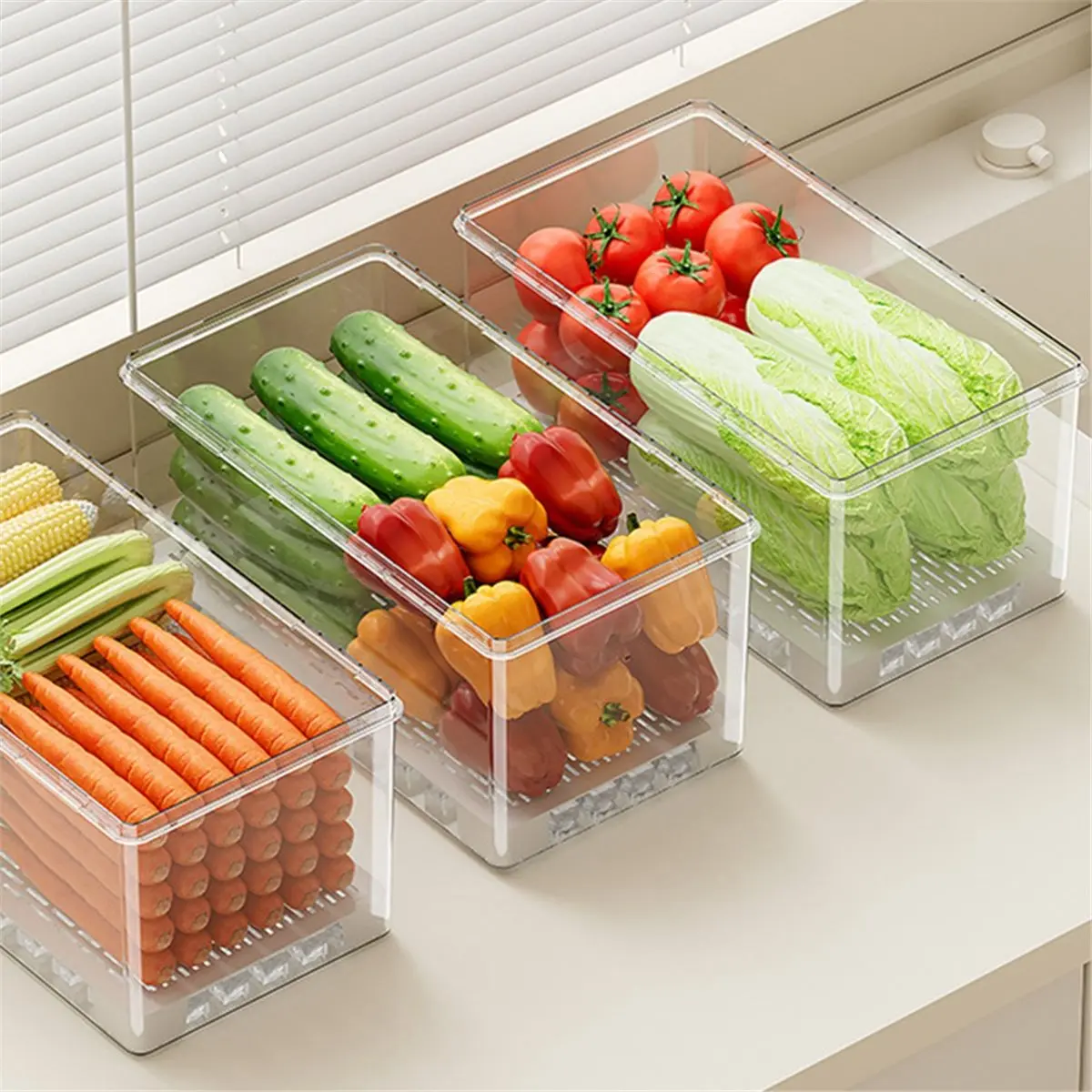 

Picnic Basket with Lid and Handle, Clear Divided Serving Tray for Biscuit, Fruits, for Travel, Picnic, Beach