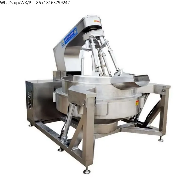 Electric Heating Planetary Stirring Pot Chilli Sauce Cooking Mixer Steam Candy Jacketed Kettle