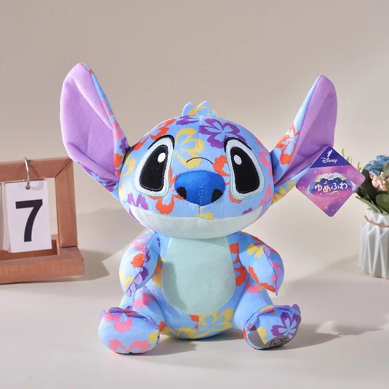 2024 New 8 Inch 23cm Stitch Plush Doll Limited Edition Stitch Doll Flower Cloth Interstellar Baby Toy Decoration Birthday Gift