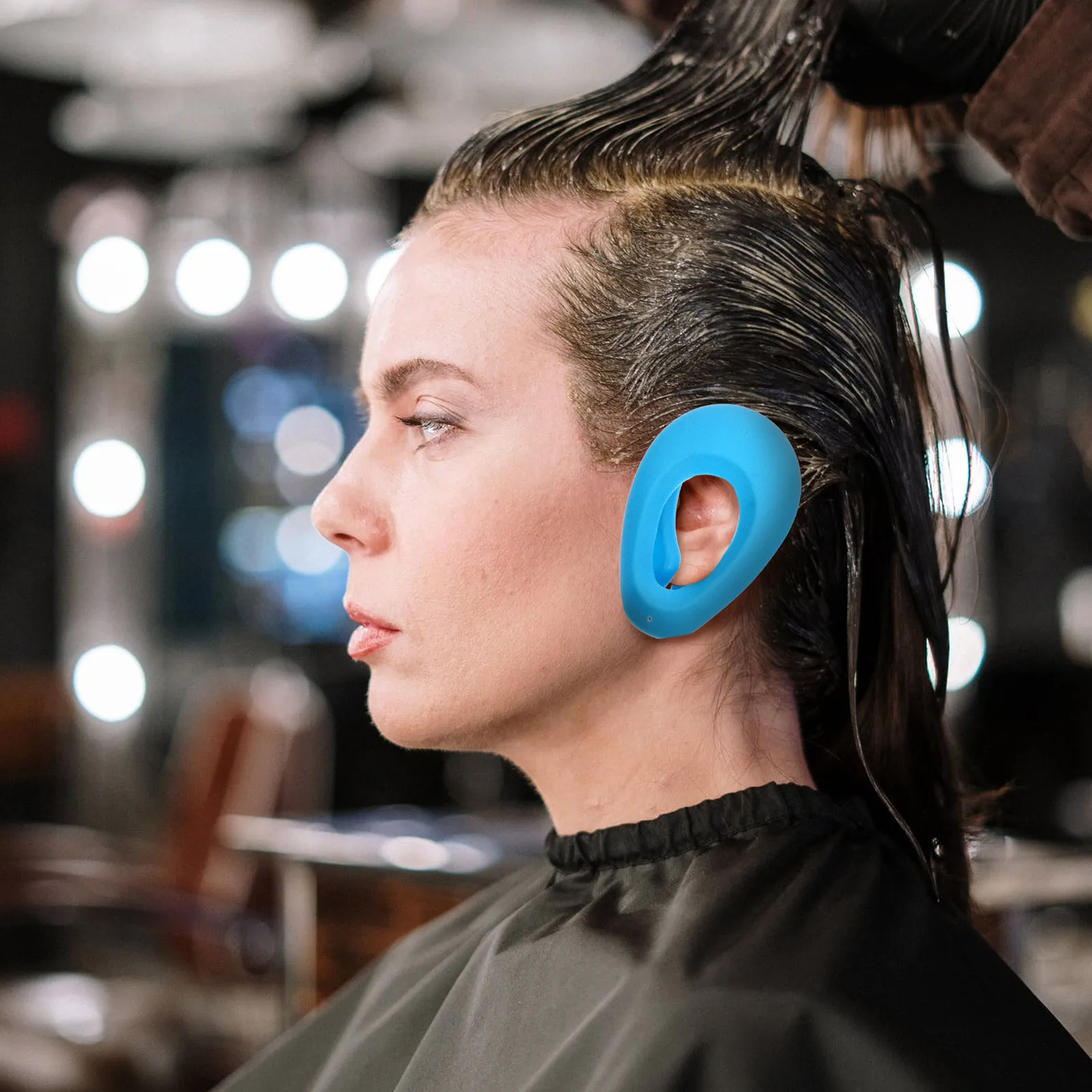 

Cover For Dyeing Bathing Hair Coloring Ear Protector Treatment Reusable Silicone Hair Coloring Earmuffs Accessories