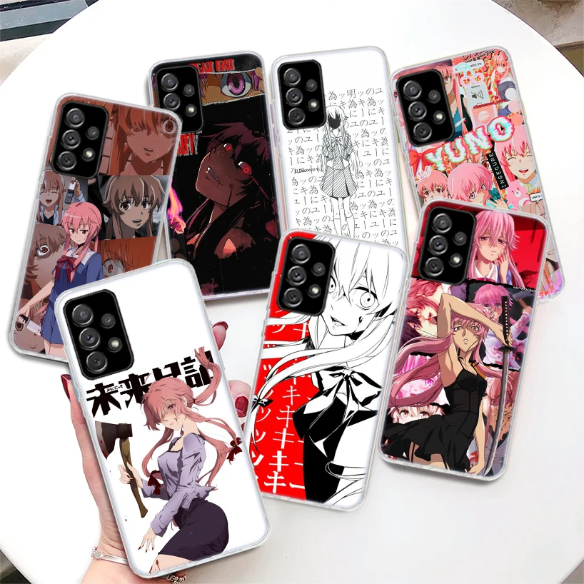 Mirai Nikki Gasai Yuno Anime Phone Case For Samsung Galaxy A52 A53 A54 A55 A12 A13 A14 A15 A22 A23 A24 A25 A32 A33 A34 A35 A03S 