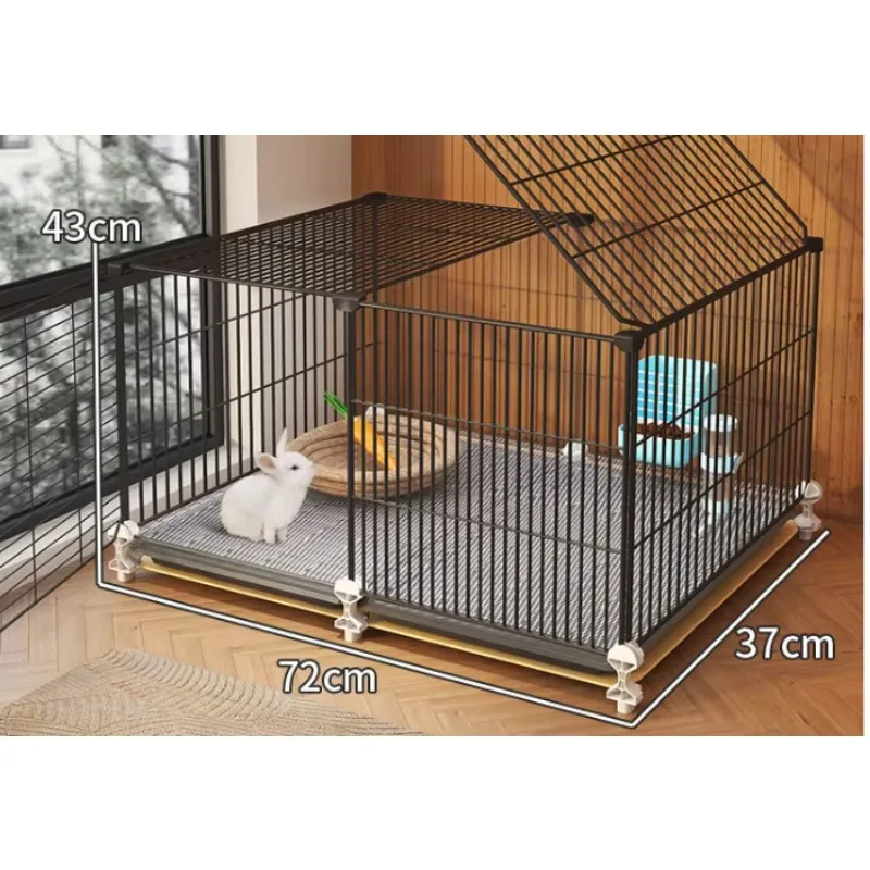 Large home encryption cage guinea pig guinea pig pet rabbit cage, convenient, practical and durable