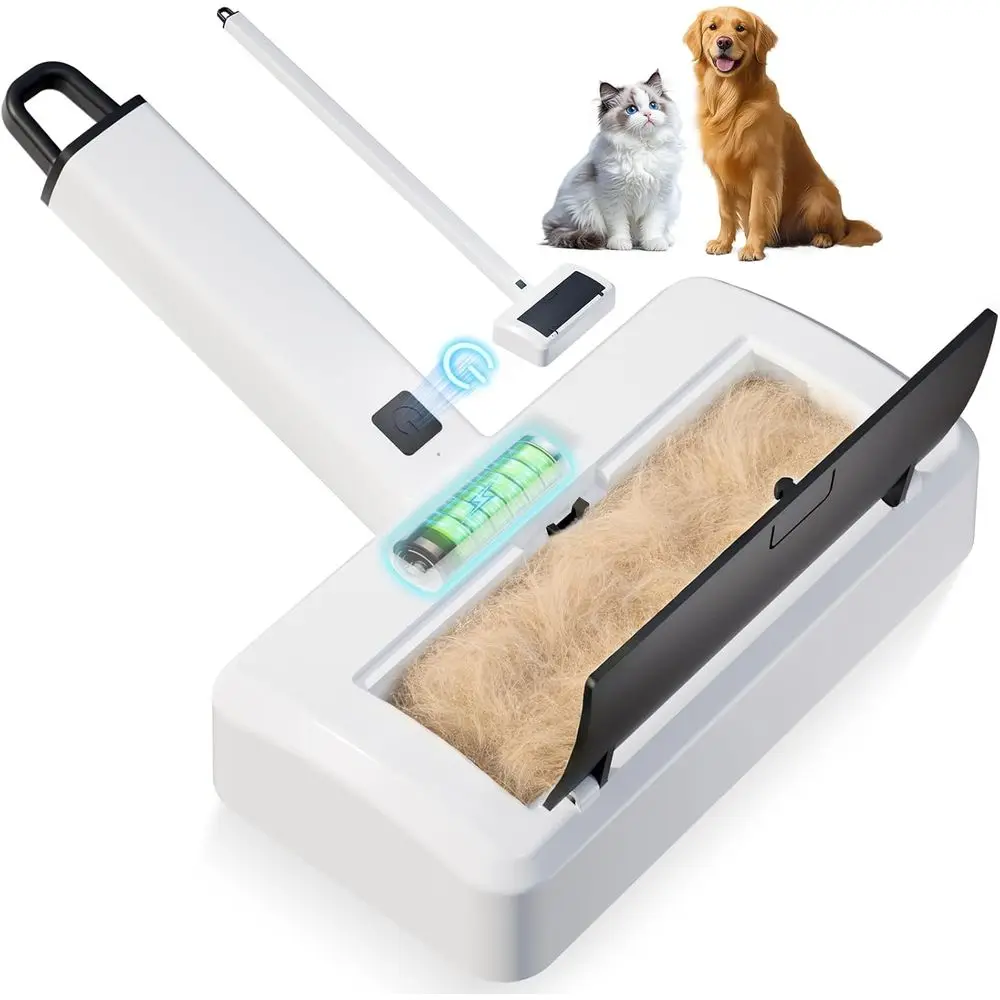

Pet Hair Remover, Adjustable Handle Reusable Carpet Rake, Dog Hair Removal Tool for Carpets, Rugs, Furniture