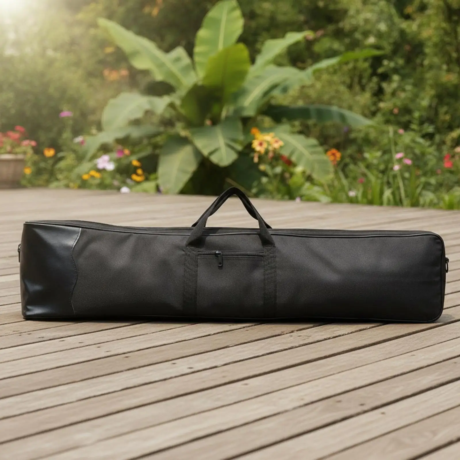 Heavy Duty Erhu Case Water Resistant Oxford Cloth Instrument Bag with Zippered Pockets for School Band Storage