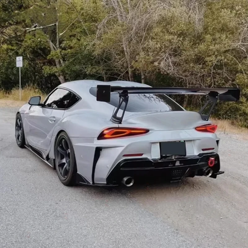 

V Style Carbon Fiber Rear Boot Wing Spoiler Modification Parts A90 A91 2021+