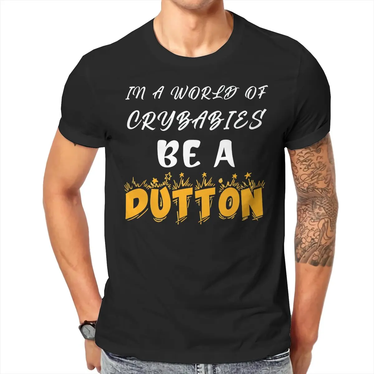 Yellowstones Dutton Ranch TShirt for Men Yellowstone TV Show Soft Casual Tee T Shirt High Quality Trendy Loose