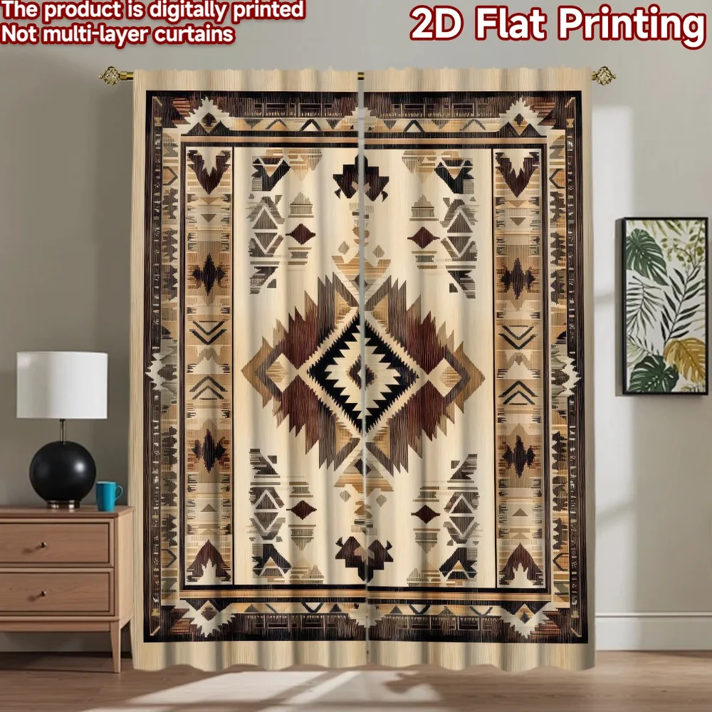 

1pc 2D flat Photography Backdrop Photography Backdrop Geometric Tribal Design 100% Polyester Party Decorations for Holiday