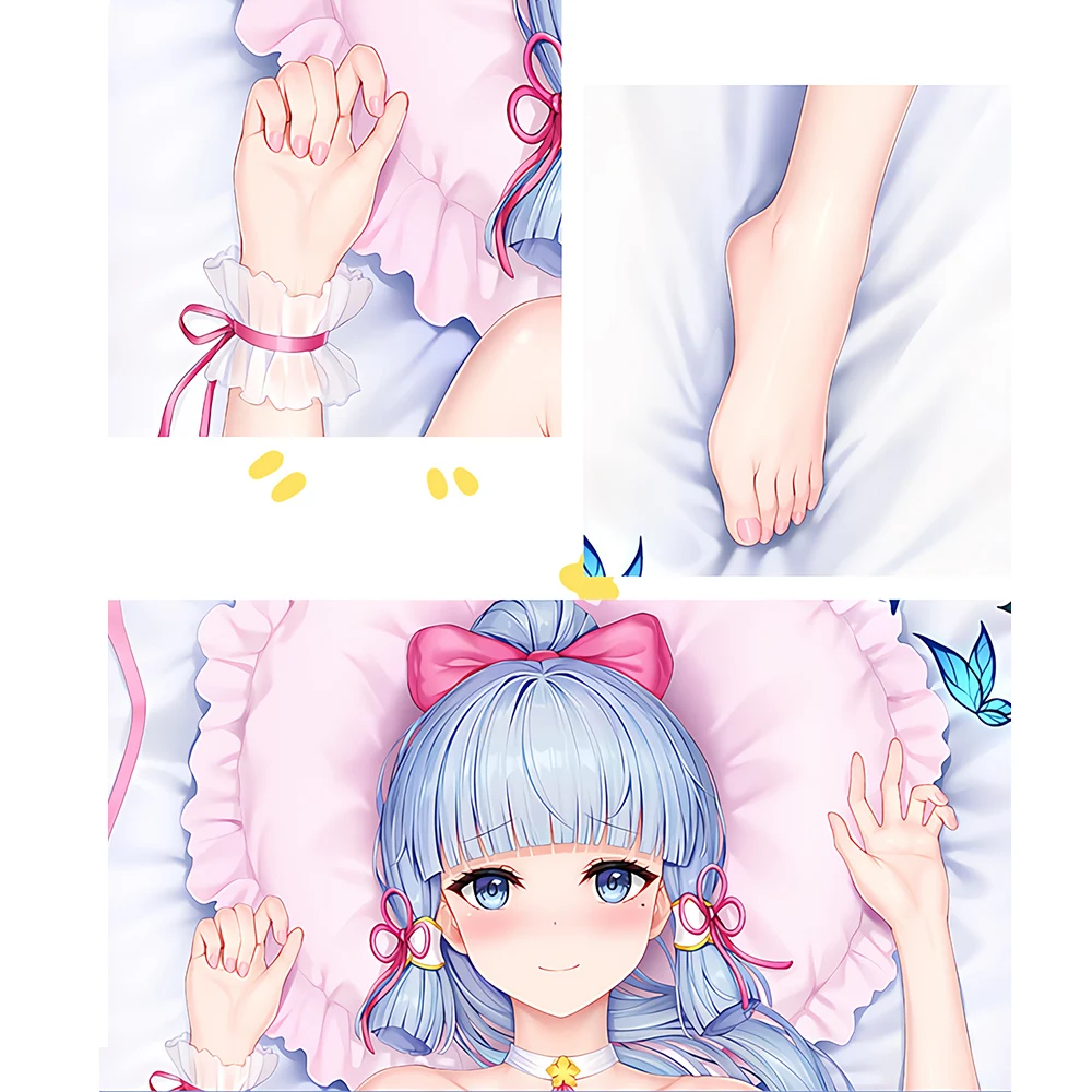 Genshin Impact Kamisato Ayaka Dakimakura 2WAY Hing Body Case Anime Pillow Cushion Cover Xmas Gifts