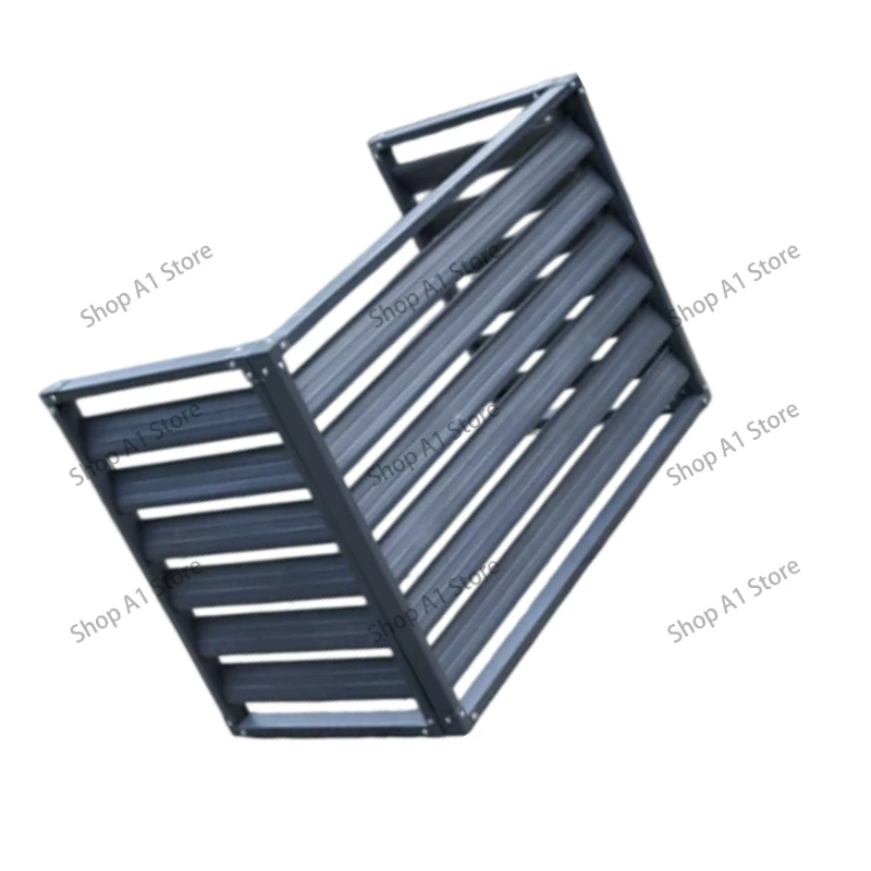 Aluminum alloy air conditioner outer machine cover louver outdoor machine protective cover rainproof vent louver electric/manual