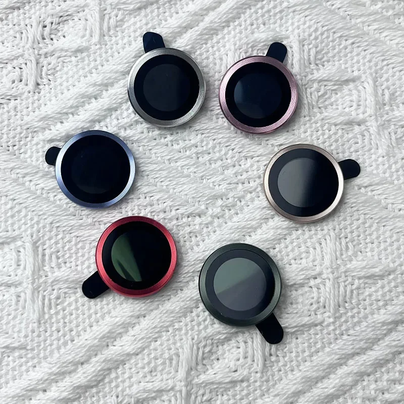 Pelindung kaca lensa kamera cincin CD 10 buah, untuk IPhone 16 Pro Max / 16 Pro/ 15/ 14/ 15Pro Max/ 13