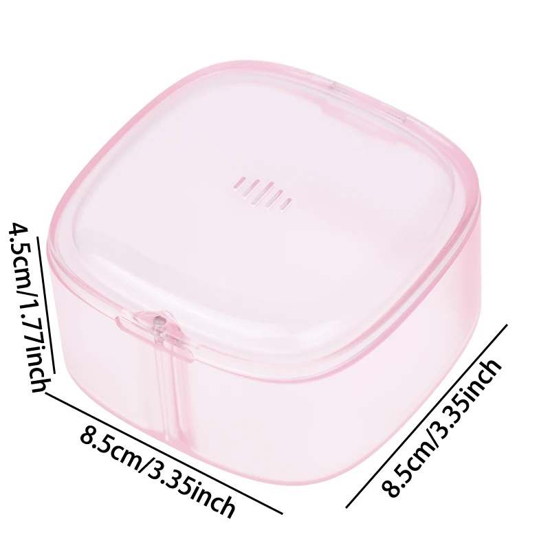 Fibbia magnetica strumenti ortodontici scatola di bretelle invisibili scatola di fermo ortodontico scatola di immagazzinaggio di bretelle portatili