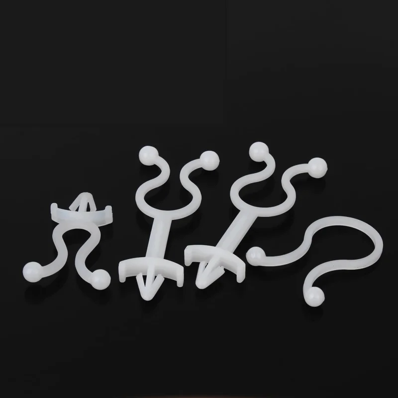 White Nylon T5/7/8/10/12~t7225 Cable Management Device Twisted Wire Clips Pin Type Round Clip Snap In Bushings