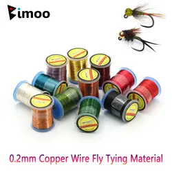 빔무 1/2개 0.2mm 구리선 플라이 타잉 재료 빠른 침강 미즈치 님프 구리 존 스트리머 바디 립 트라우트 낚시 루어