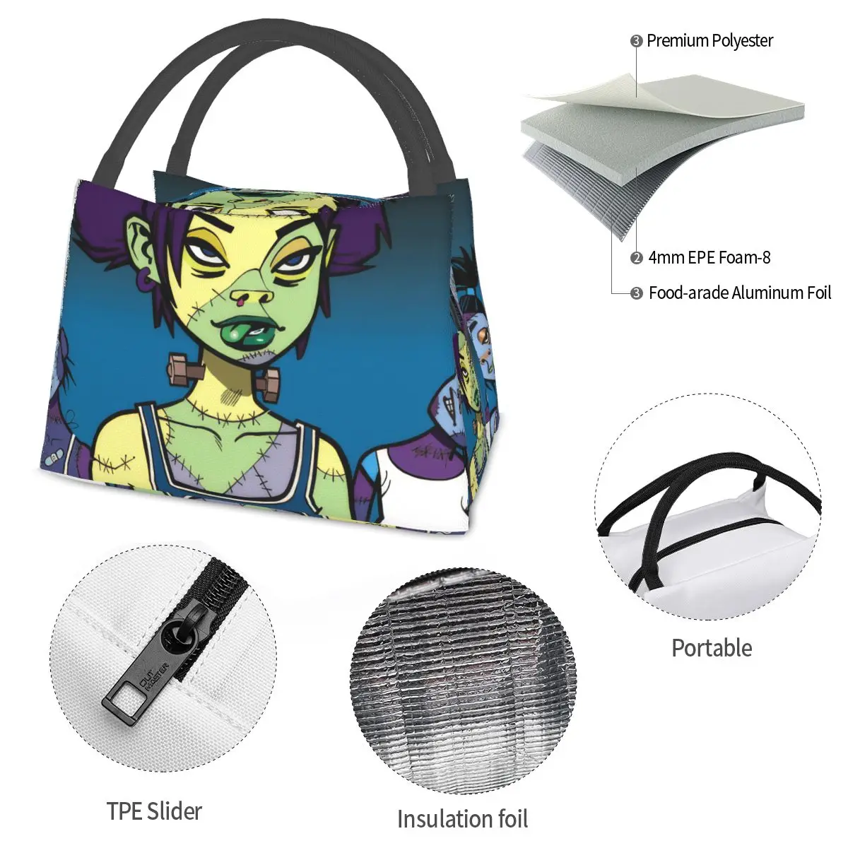 Mindless Self Indulgence Portable insulation bag for Cooler Food Office Pinic Container
