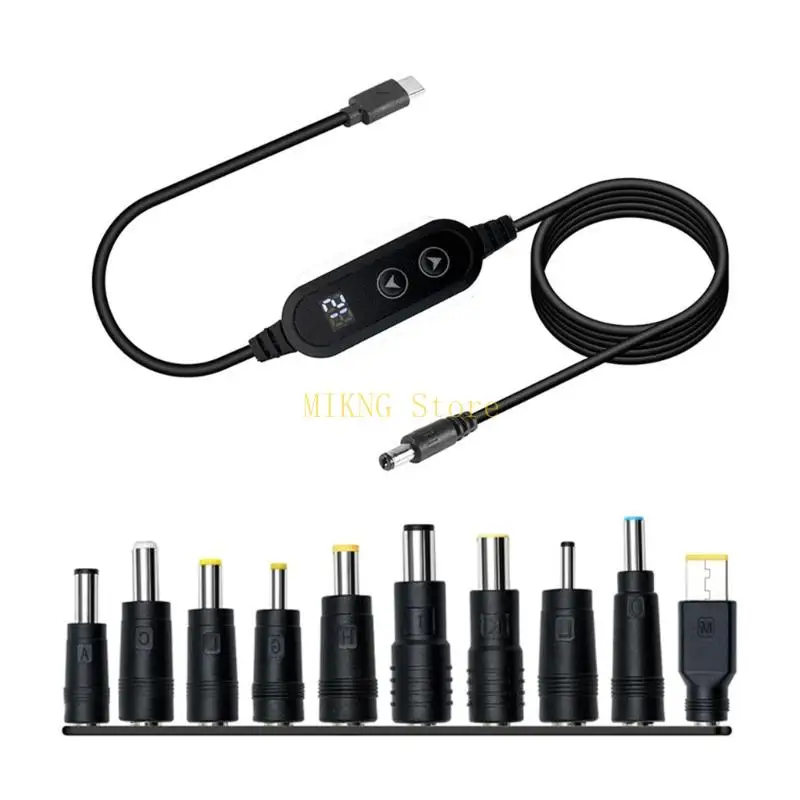 PD100W USB C до DC5525 5.5x2,5 мм Адаптер Адаптер 3,9 фута 28 Советы для широкой совместимости PD5V-20 В. Дополнительные лучшая