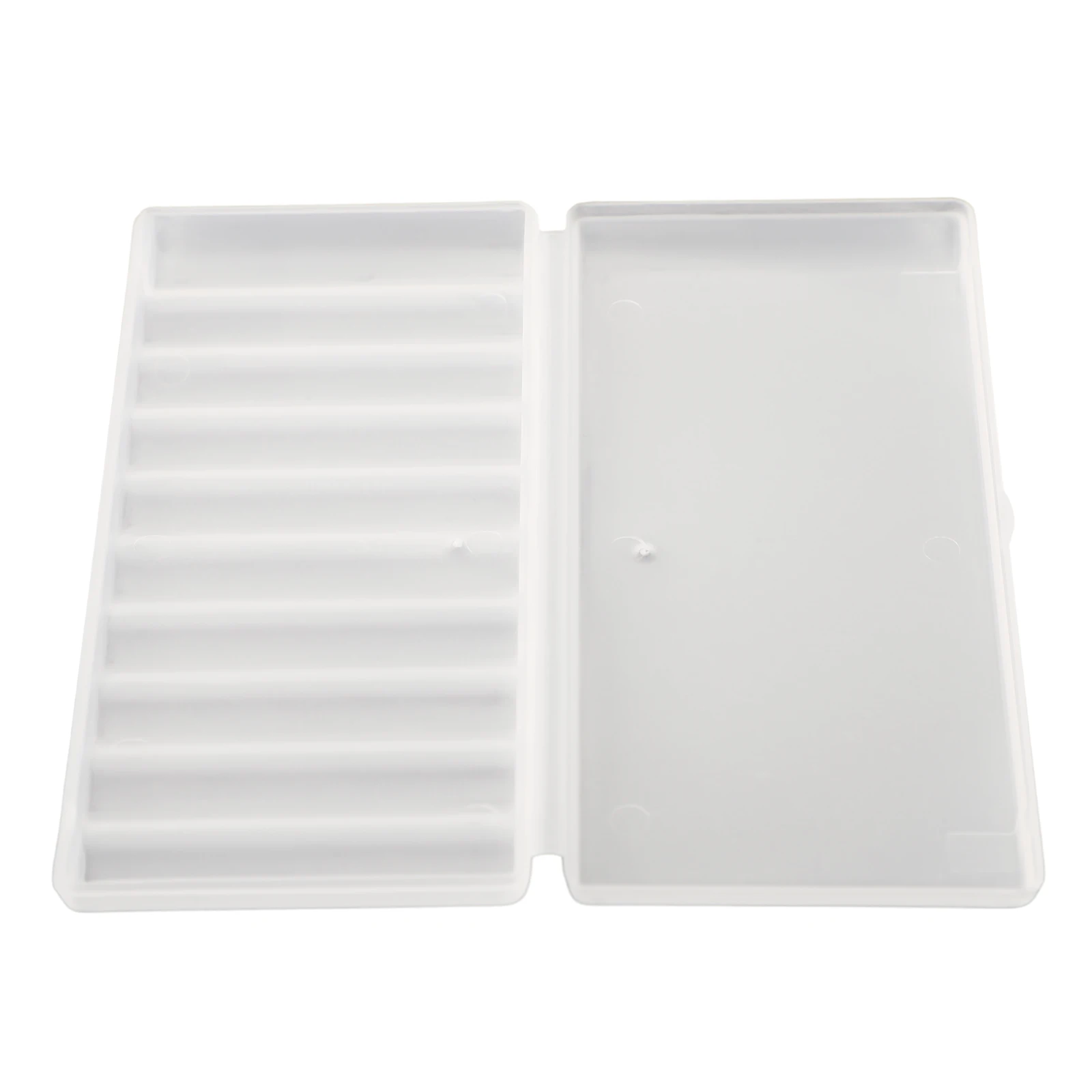 Estuche organizador de almacenamiento de baterías para 10 celdas AA o AAA, diseño de plástico resistente que ofrece protección y acceso efectivos