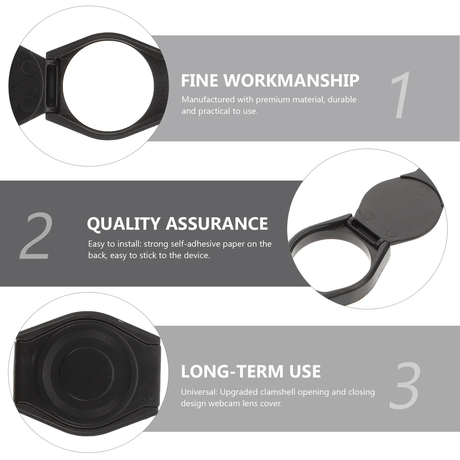 5 stuks webcam beschermkappen camerahoezen privacy beveiliging voor notebook tablet-apparaten zwarte camerahoezen webcambeschermers