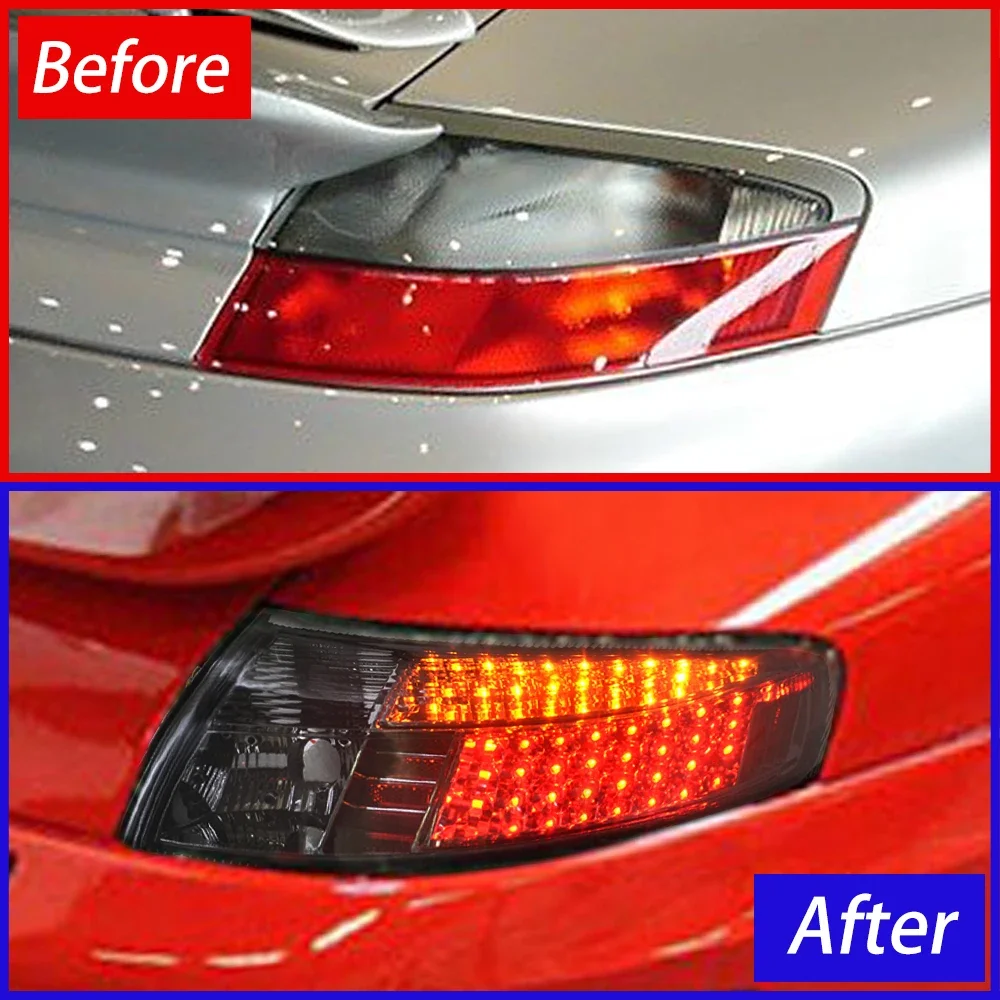 Car Taillights Assembly For Porsche 911 996 1997-2004 LED Auto Rear Back Lamps Upgrade Flashing Signal Light Tool Accessories