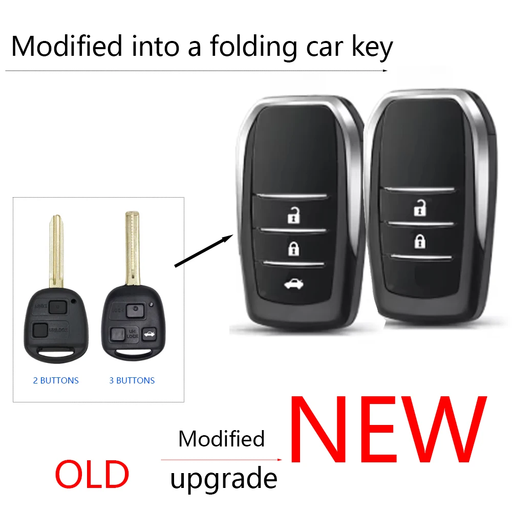 

Upgrade Car Key Fob Case Shell Housing for Lexus ES300 LS400 GX460 RX300 for Toyota RAV4 Corolla Land Cruiser YARIS CAMRY 2005