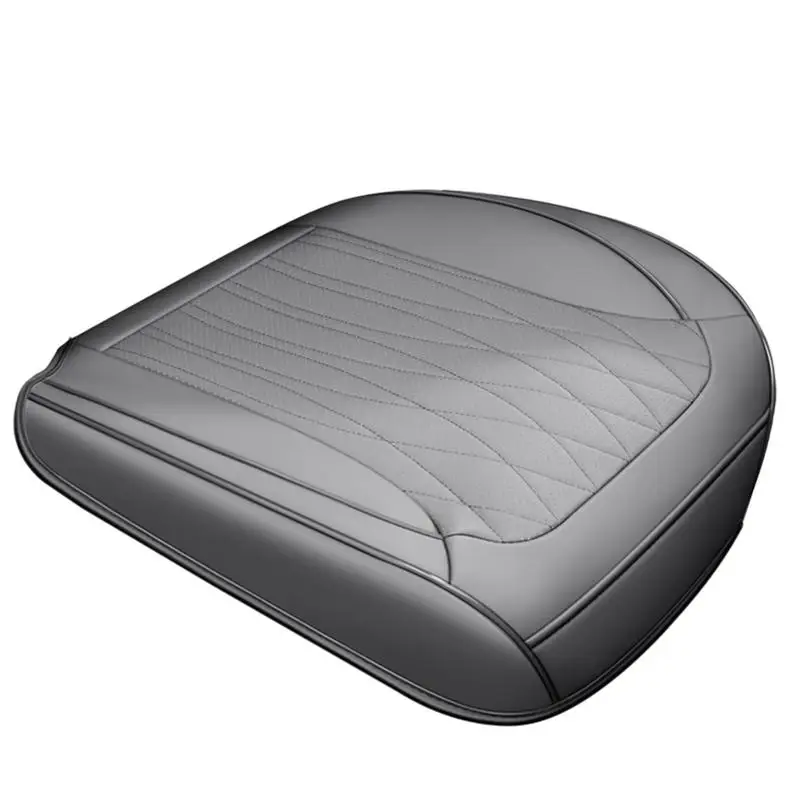 

Подушка для автомобильного сиденья, противоскользящая подушка для автомобильного стула, удобная подушка для сиденья из искусственной кожи, дышащая, легко чистится, для всех сезонов
