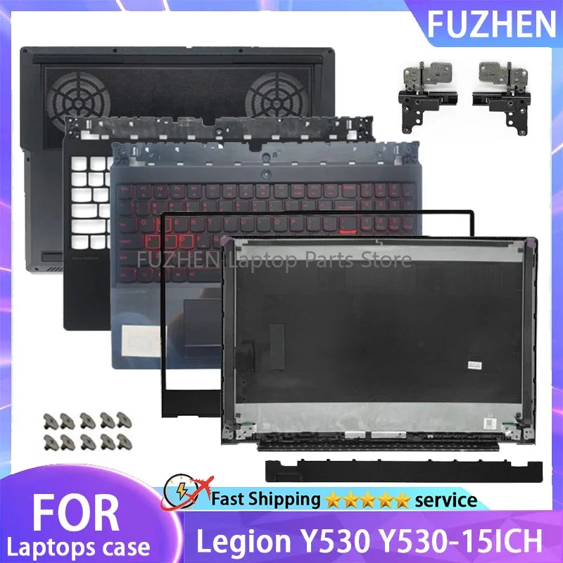 New For Lenovo Legion Y530 Y530-15ICH Laptop LCD Rear Cover/Front Frame/Palm Pad Keyboard/Bottom Cover/hinge/pressure strip