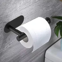 Adhesive Toilet Paper Holder Stainless Steel Tissue Hanger Waterproof Toilet Paper Stand Bathroom Accessories Paper Towels Hold