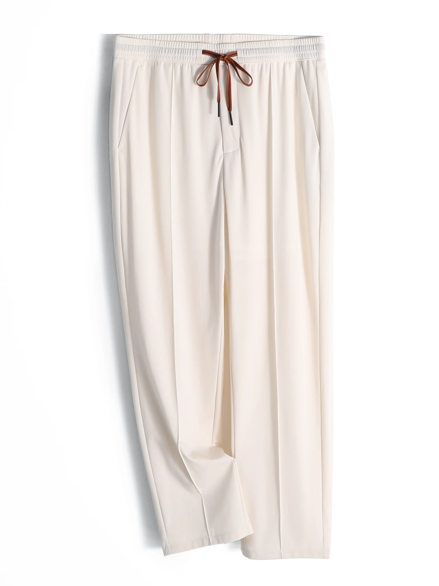 Pantalones italianos de lujo serie ZZ 2025, primavera y novedad de verano, pantalones de mezcla Tencel de seda de morera fresca de alta gama para hombre