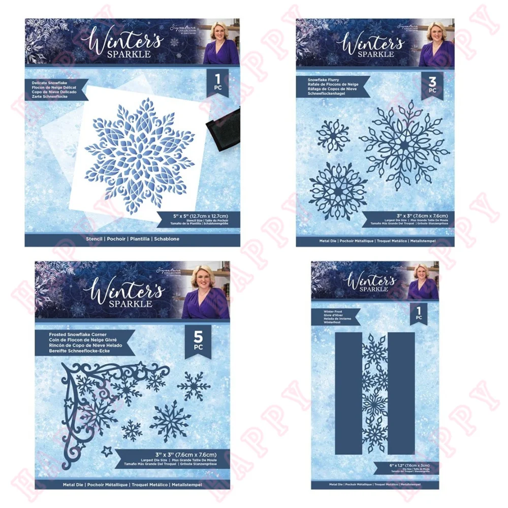 

Christmas Exquisite Snowflake Metal Cutting Dies Stencil DIY Scrapbook Paper Diary Decoration Manual Handmade For 2022 Embossing