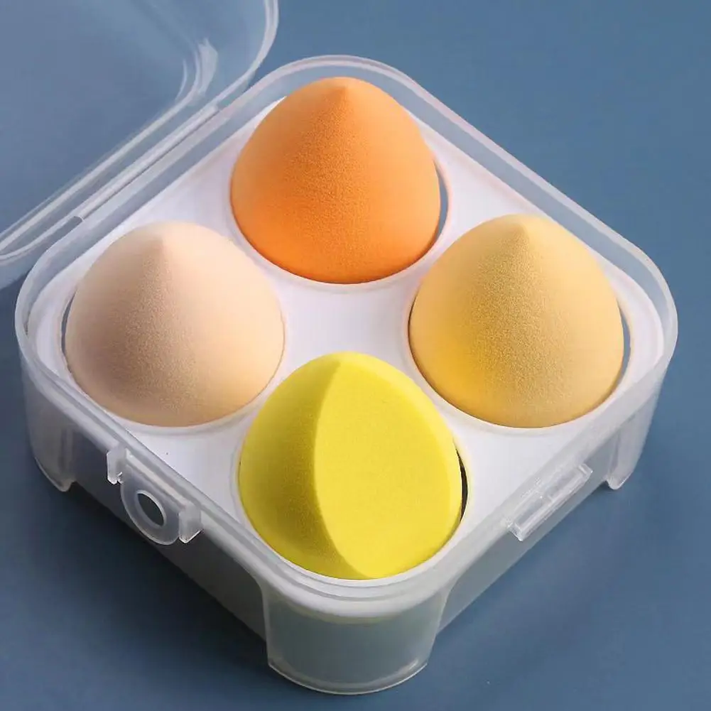 4 stks/set Kleur Mengen Schoonheid Ei Schoonheid Spons Make-up SpongeMakeup Tools Foundation Make-up Gezichtsmake-up Tools Make-up