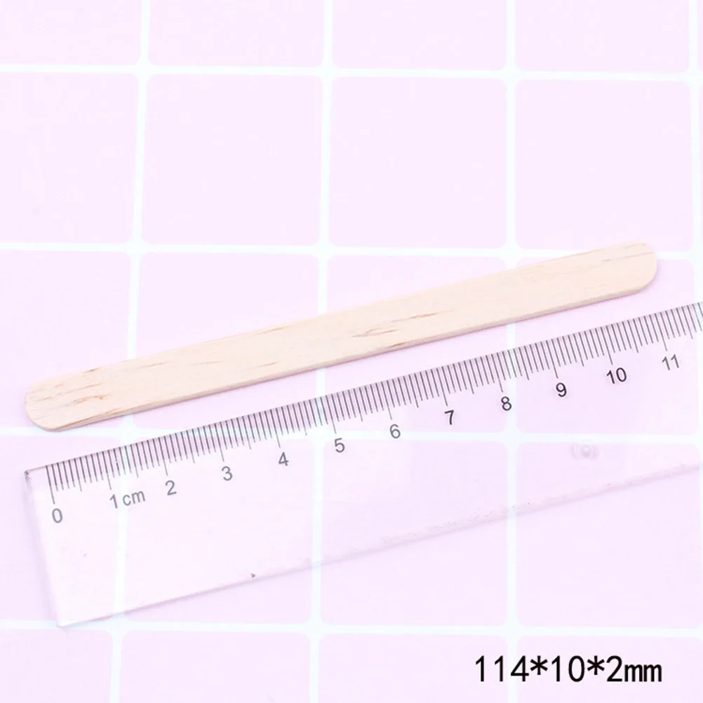 50 قطعة الحرف الخشبية الطبيعية لتقوم بها بنفسك الخشب المصاصة العصي للأطفال مدرسة مشاريع الحفلات تحريك Crafts بها بنفسك الحرف الخشبية العصي #5