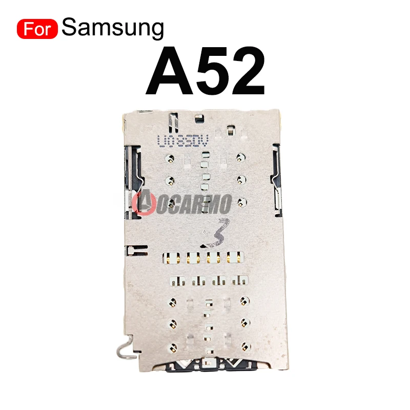 SIM Card Reader Connector For Samsung Galaxy A52 SIM Tray Holder Replacement Parts