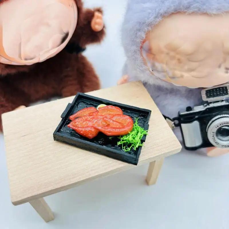 1 Piece 1:12 Dollhouse Miniature Food Toy Christmas Roasted Chicken And Roast Duck Scene Model Doll House Accessories